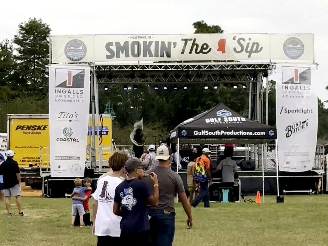 The main stage at Smokin' the Sip in Riverfront Park